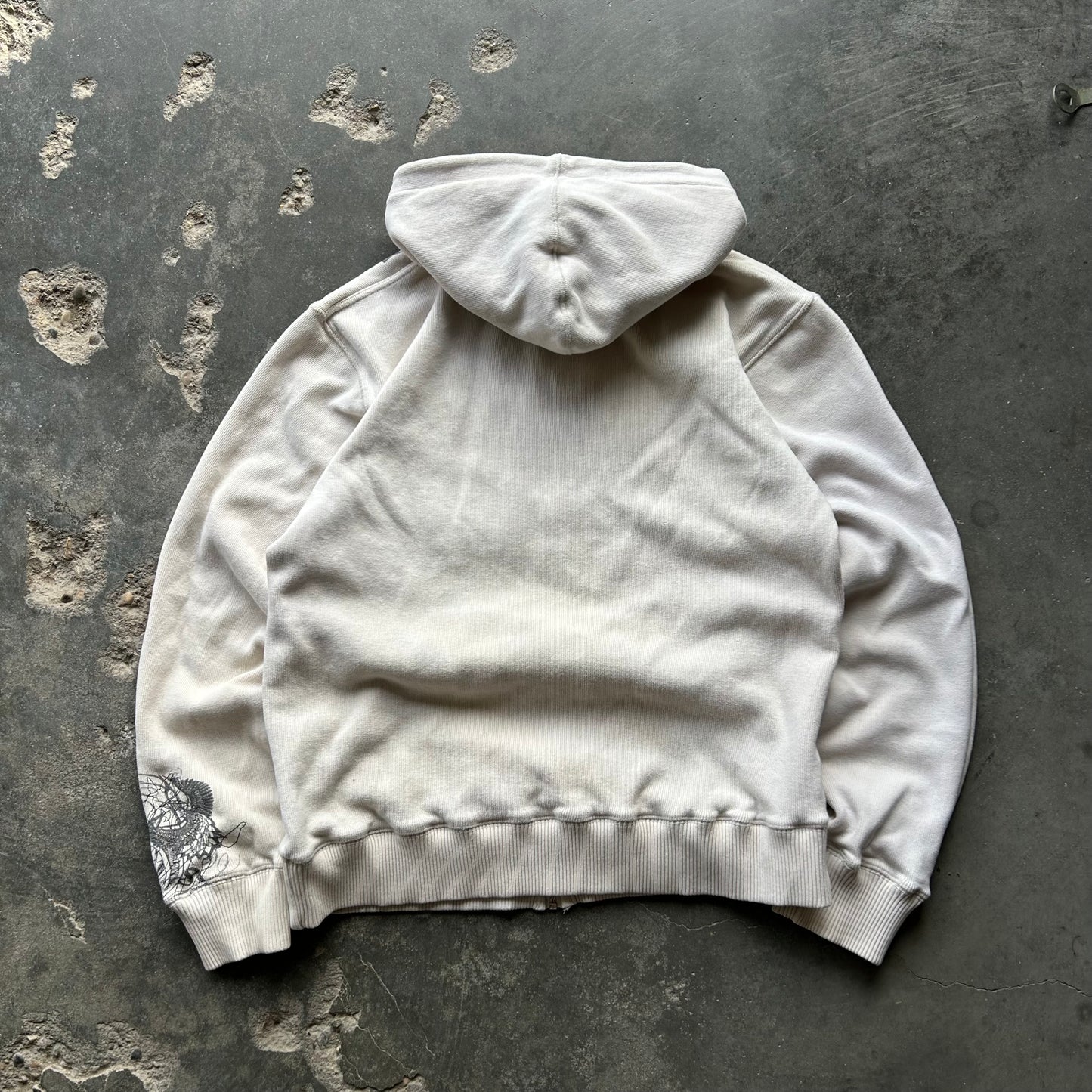 New York Y2K Zip Hoodie - L