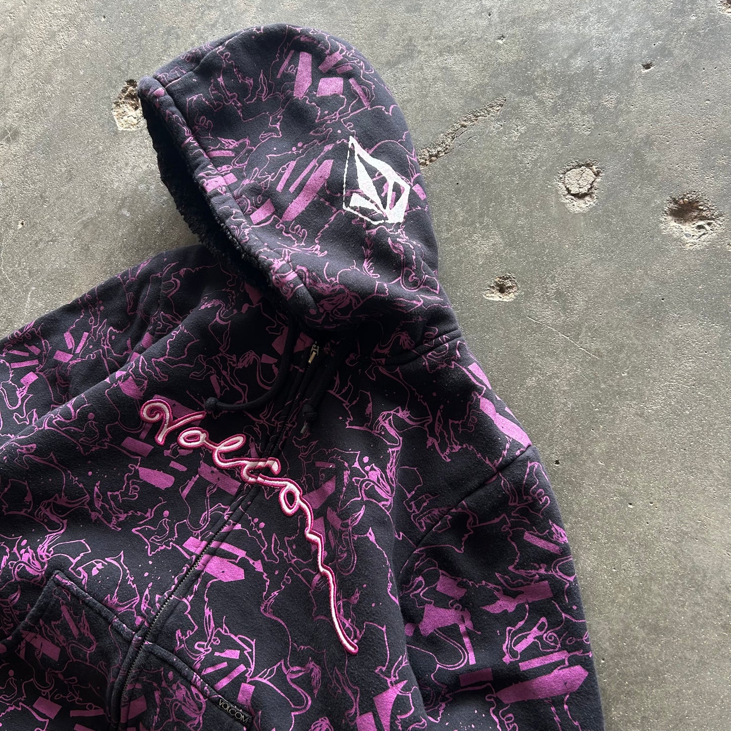 Volcom Y2K Lined Zip Hoodie - XL