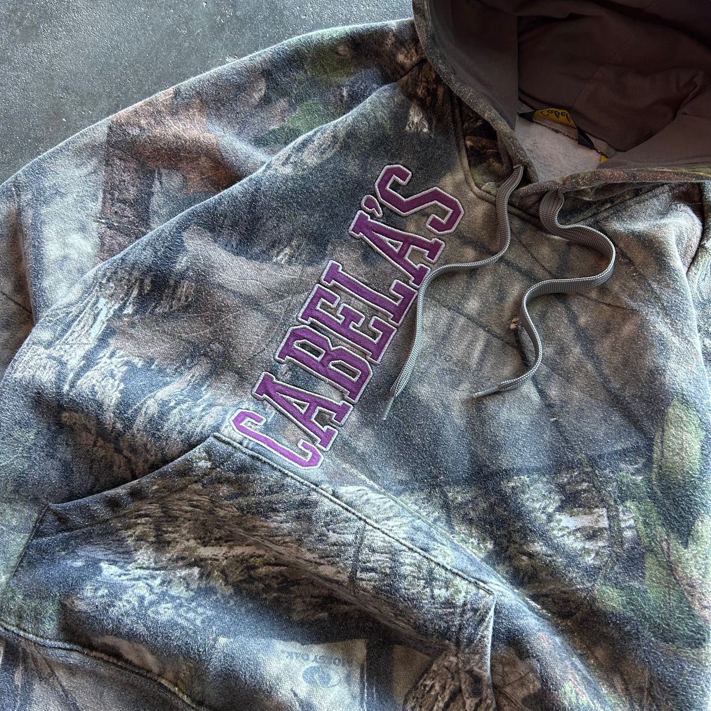 Cabelas Heavy Camo Hoodie - S