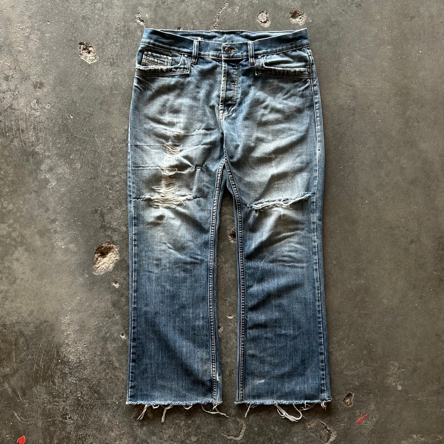 Diesel Faded Denim Pants - 36