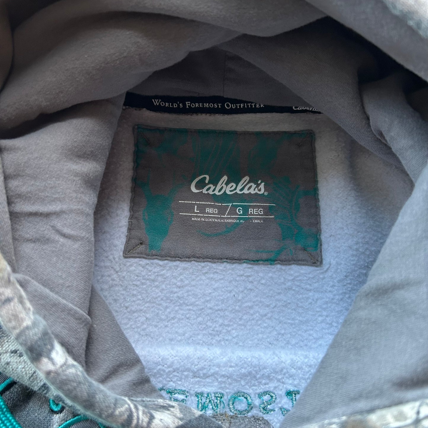 Cabelas Camo Hoodie - L