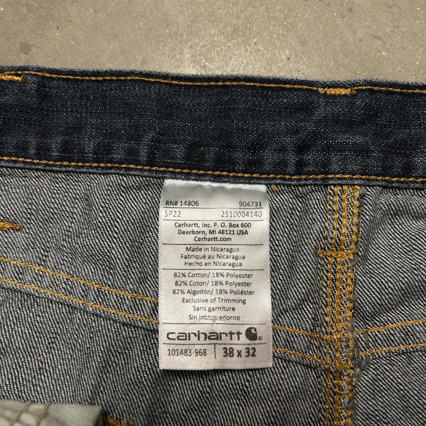 Carhartt Dark Denim Jeans - 38