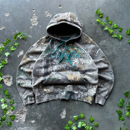 Cabelas Camo Hoodie - L