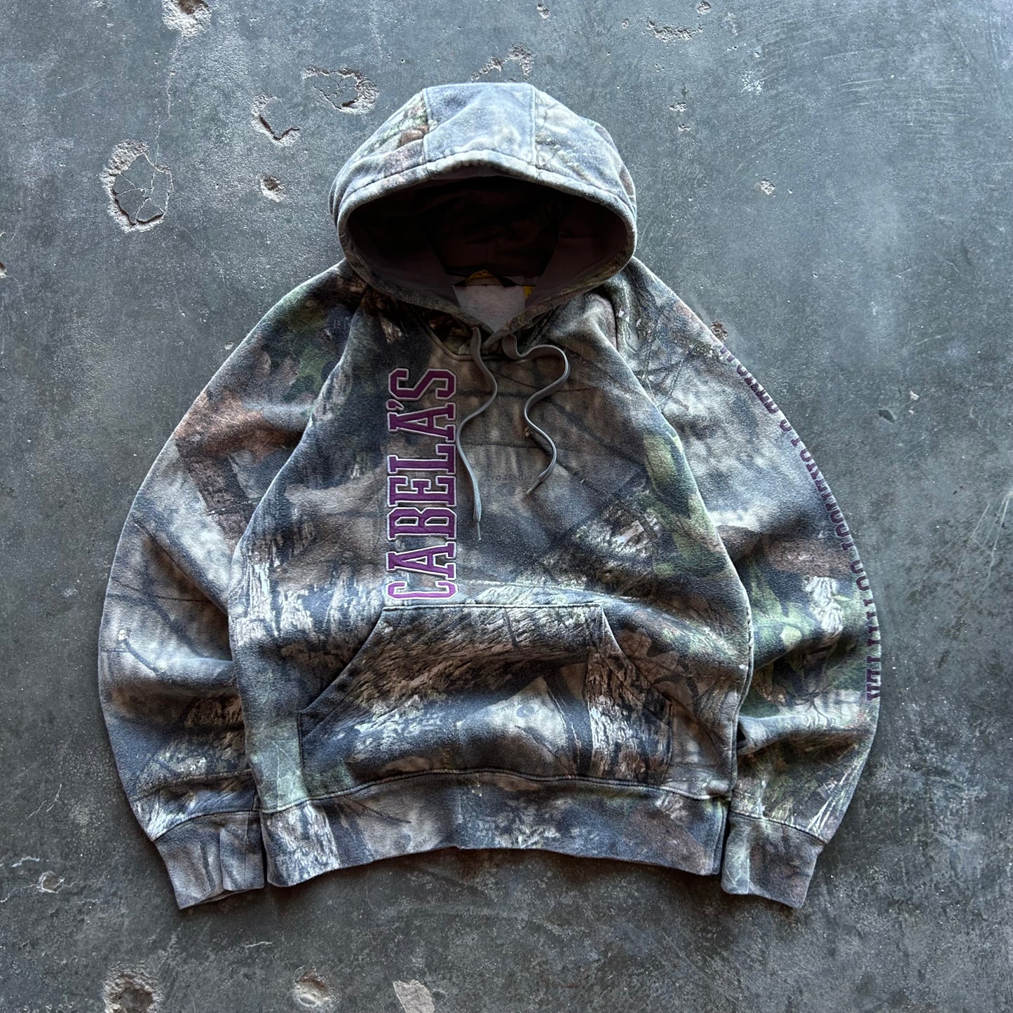 Cabelas Heavy Camo Hoodie - S